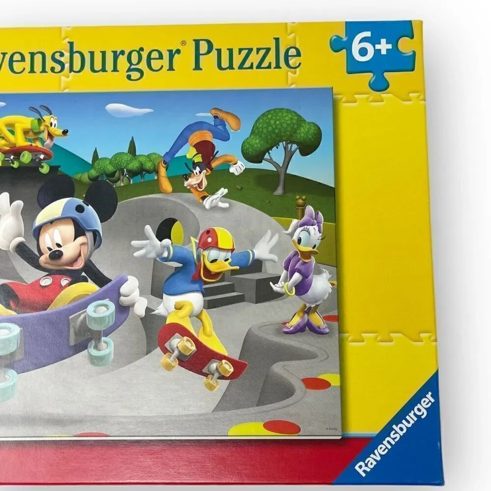 Ravensburger 100XXL Jigsaw Puzzle At the Skate Park Mickey Mouse Used Complete